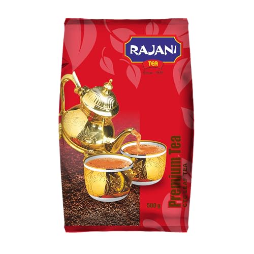 Image of RAJANI Premium Leaf Tea Powder (500gm), Pure Assam CTC Process Kadak Chai Patti | Rich Flavoured Premium Black Tea Powder with Strong & Refreshing Aroma