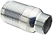 Dixon STC3525 Carbon Steel Hose Fitting, Jump Size King Combination Nipple, 2" NPT Male x 3" Hose ID Barbed