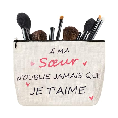 Idee Cadeau Soeur Cadeau Anniversaire Femme Fille Soeur Cadeau Belle Soeur Cadeau Grande Soeur Cadeaux Noel Mariage pour Soeurs Cadeaux pour Sa Soeur Cadeau Soeurs Trousse de Maquillage