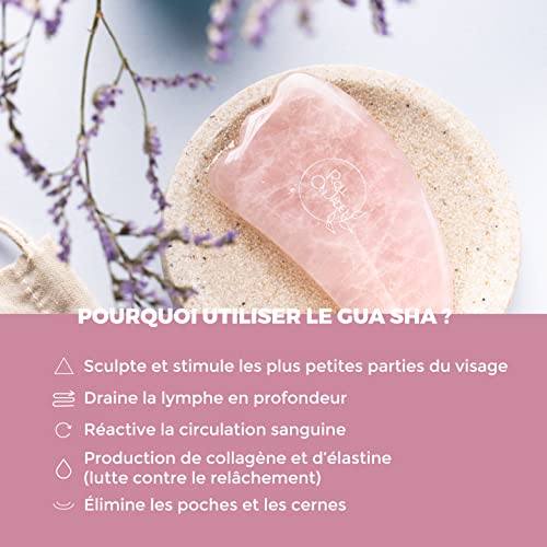 Gua Sha de cuarzo rosa - imagen 4