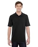Hanes Men's Short Sleeve X-Temp W/ FreshIQ Polo, Black, 3X-Large