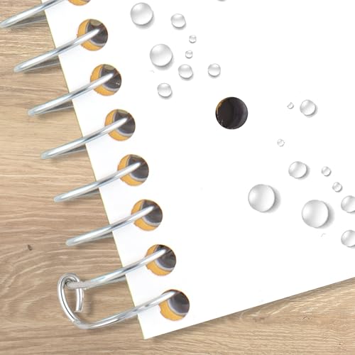 Image of Five Star Spiral Notebook + Study App, 5 Subject, College Ruled Paper, 8-1 /2 inch x 11 inch, 200 Sheets, Fights Ink Bleed, Water Resistant Cover, White (72460)