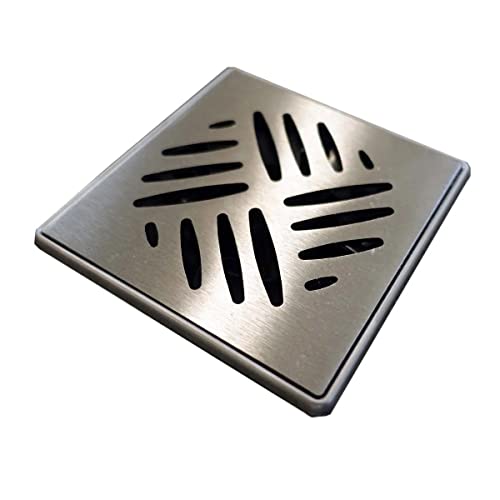 Dakar Drain Grate Chrome miniatura 1