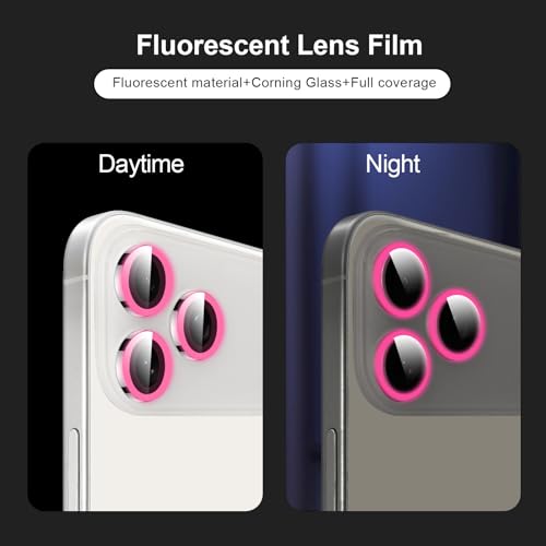 Verre trempé rose iPhone Pro : style nocturne et branché