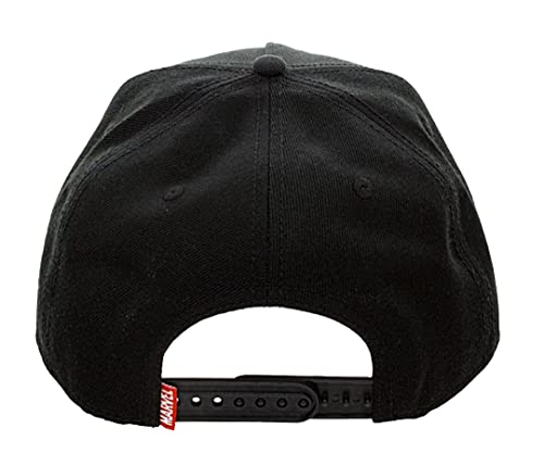Bioworld Marvel Comic Logo Sublimated Bill Snapback Cap Hat Black #TOP1