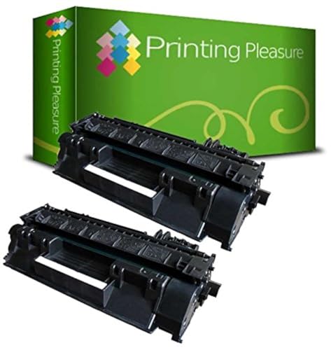 Printing Pleasure 2X Tóner Compatible con HP LaserJet P2030 P2035 P2035N P2055D P2055DN P2055 P2055X P2056 P2057 | CE505A 05A