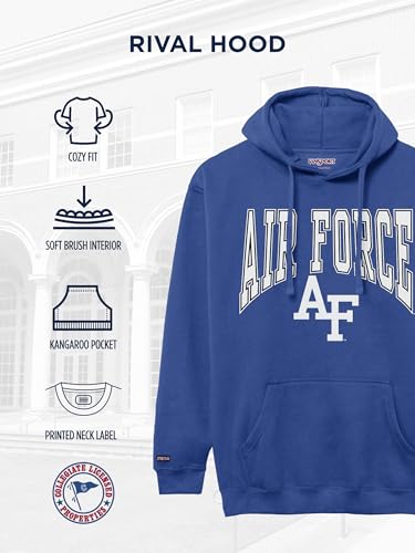 Image of JanSport NCAA Officially Licensed Rival Hoodie, Long Sleeve Unisex Sweatshirt, Cotton-Polyester Blend, Double-Layered Hood