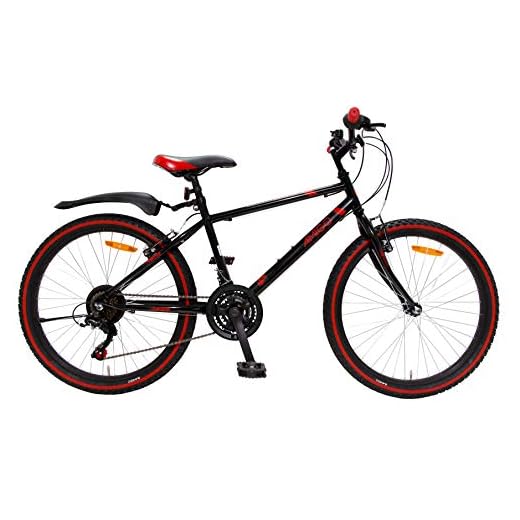 Amigo Rock - Bicicleta de montaña para niños y niñas - 26 pulgadas - Shimano 18 velocidades - adecuado a partir de 150 cm - con freno de mano, freno de disco y soporte - Negro/Rojo