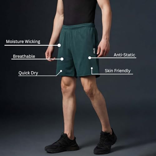 Image of playR Men's Adult Run Shorts - FLEXVENT Regular Fit Athletic Shorts for Adults- Breathable, Lightweight, Quick-Dry Gym & Training Shorts for Running, Fitness, Casual Comfort - All Season