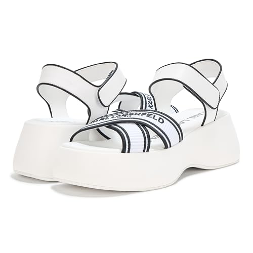 Image of KARL LAGERFELD Women's Meddi Strappy Platform Sandal With Logo
