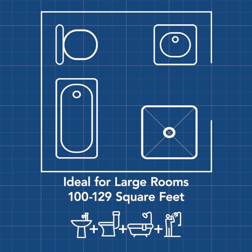 Image of Broan-NuTone Bathroom Exhaust Fan with LED Light, Easy Retrofit, Quiet 1 Sone, 110 CFM
