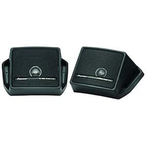 Pioneer Electronics TS-44 Breitband-Aufbaulautsprecher (40 W), Koaxiallautsprecher, Nominale Ausgangsleistung 10 W, 88 dB, 173 x 109 x 97 mm, 2 Lautsprecher, schwarz