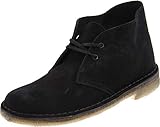 Clarks womens Desert Chukka Boot, Black Suede, 6.5 US