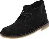 Clarks womens Desert Chukka Boot, Black Suede, 6.5 US