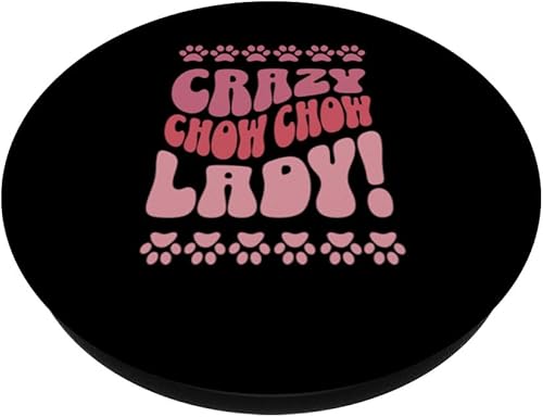 Miniatura 2 de Crazy Chow Chow Mom Design for Dog Lovers PopSockets Swappable PopGrip