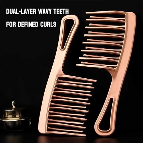 Peine de Dientes Anchos para Cabello Rizado Detangling miniatura 3