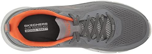 Skechers mens Gorun Glide-step Flex - Athletic Workout Running Walking Shoes With Air Cooled Foam Sneaker, Charcoal/Orange, 10.5 US | Image 4