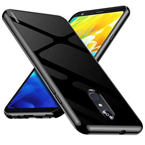 CASEVASN LG Stylo 4 Hülle, LG Q Stylus Hülle, [Slim Thin] Anti-Scratches Flexible TPU Gel Gummi Soft Skin Silikon Schutzhülle für LG Stylo 4 / LG Q Stylus (Schwarz)
