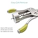Stainless Steel Wing Corkscrew Wine Opener, Waiters Corkscrew Cork and Beer Cap Bottles Opener Remover, Used in Kitchen Restaurant Chateau and Bars