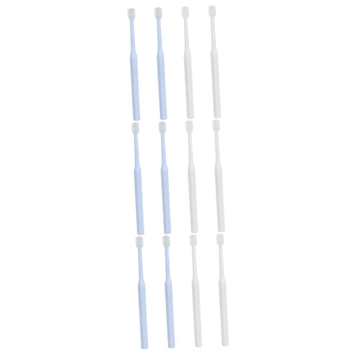 minkissy Lot de 12 brosses à dents d'hygiène dentaire pour chat, brosse dentaire pour chiot, de nettoyage bucco-dentaire, de nettoyage buccale en, de nettoyage