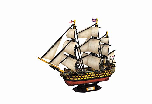 Revell 3D Puzzle 00171 I HMS Victory I 189 Teile I 4 Stunden Bauspaß für Kinder und Erwachsene I ab 10 Jahren I Das Flaggschiff von Admiral Nelson selber zusammenbauen