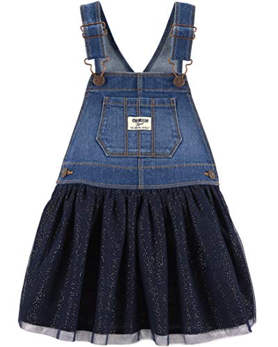 Osh Kosh Baby Girl's World's Best Overalls Pants, Medium Wash, 9 Months