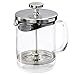 Produktbild Xavax French Press 0,6 Liter, Kaffeepresse oder Teekanne mit Sieb (Kaffeeaufbereiter aus hitzebeständigem Glas, Teesieb mit Filter aus Edelstahl, auch als Milchaufschäumer, spülmaschinengeeignet)