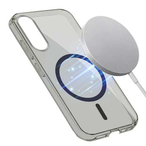 Image of Jkobi Lifetime Anti-Yellow MagSafe Compatible Clear Back Cover Case for Samsung Galaxy S25 Edge (Sleek Hard Crystal | Shockproof and Camera Protection)