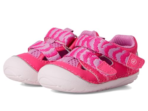 Stride Rite Unisex SM Gaia (Infant/Toddler) - Shoes for Kids - Rubber Outsole - Patterned Double Hook-&-Loop Closure Pink 4.5 Toddler W