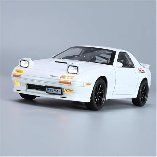 Image of NISHCHAY 1:24 Scale Die-Cast Model Car for Mazda RX7 Alloy with Popup Headlight Function Light and Music (Engine Start) for Kids and Adults on Birthday Gift 【Pack of -1 (White /Yellow)】【Random Color】