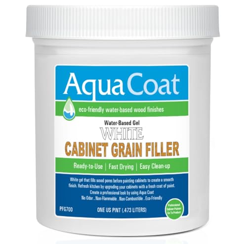 Aqua Coat Water-Based White Cabinet Wood Grain Filler Gel – ...