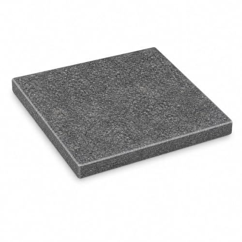 SLATEEX® Elegant Line - Plancha de cocina (esteatita italiana, 34,5 x 18,5 x 2 cm, fuente de servir caliente, distribución uniforme del calor (16 x 16 x 2 cm)