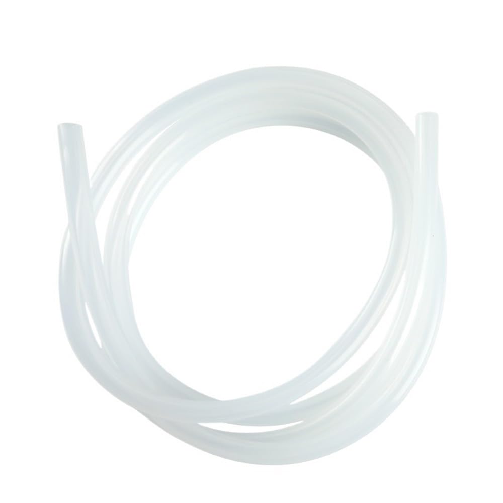 Yjqhody One Color Soft Rubber Hose 1Meter Transparent Flexible Silicone Tube Rubber Hose, High Temperature Resistant Water Pipe(0.5 * 1Mm)