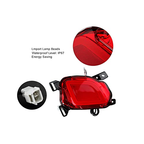 2 Peças Refletor De Pára Choque Traseiro Led Luz Traseira Freio De Neblina Luz De Sinalização De Dir