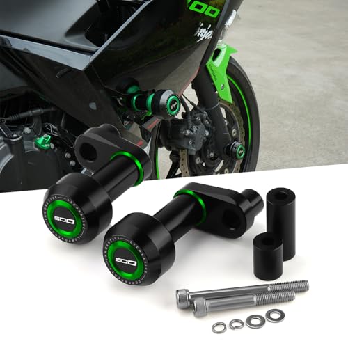 Super Vici Frame Sliders Fit For NINJA500 Frame Sliders 2023 2024 2025 + | NINJA500 Falling Protect Crash Sliders 2024 NINJA 500 Accessories 2025 NINJA 500 Accessories GN