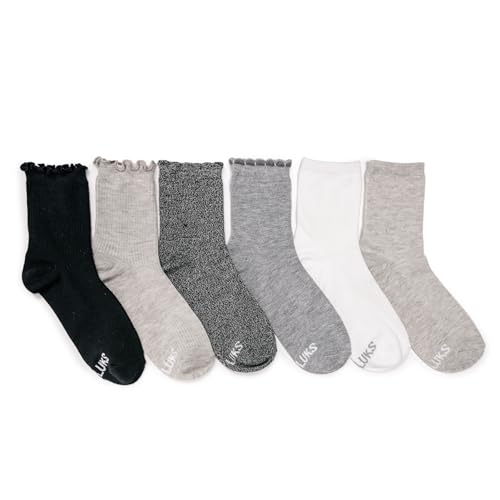 Image of MUK LUKS Women's 6 Pack Whisper Soft Crew Socks