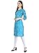 Ramkudi Indian Women's Printed Cotton Kurti Blue Top