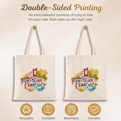 Bolsa tote de lona para viajes World Travel miniatura 4