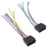 2 Piezas Adaptador ISO Radio Coche, Conector ISO Radio Coche a Extremos Abiertos 8 Pines, Compatible con Opel Ford Renault Peugeot Toyota y Radios con Conexión para Fuente de Alimentación y Altavoces 2 Piezas Adaptador ISO Radio Coche, Conector ISO Radio Coche a Extremos Abiertos 8 Pines, Compatible con Opel Ford Renault Peugeot Toyota y Radios con Conexión para Fuente de Alimentación y Altavoces