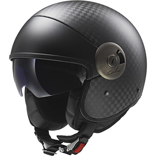 Ls2 Helmets Cabrio Carbon Open Face Motorcycle Helmet With Sunshield (Black, Small) #TOP4