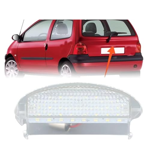Luz placa matrícula coche LED de alta luminosidad para Clio 2 2