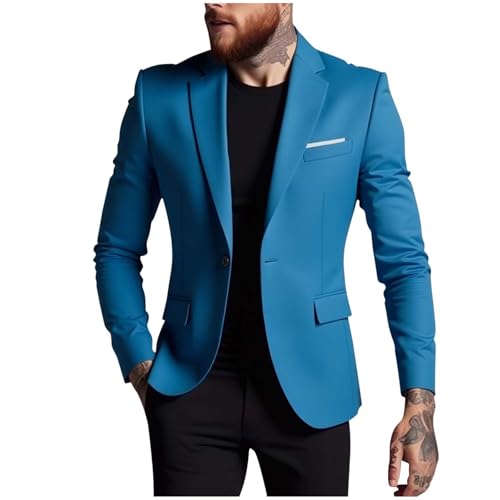 Men's Wedding Blazer Suit Jacket One Button Bussiness Casual Formal Sport Coats for Party Prom Dinner
