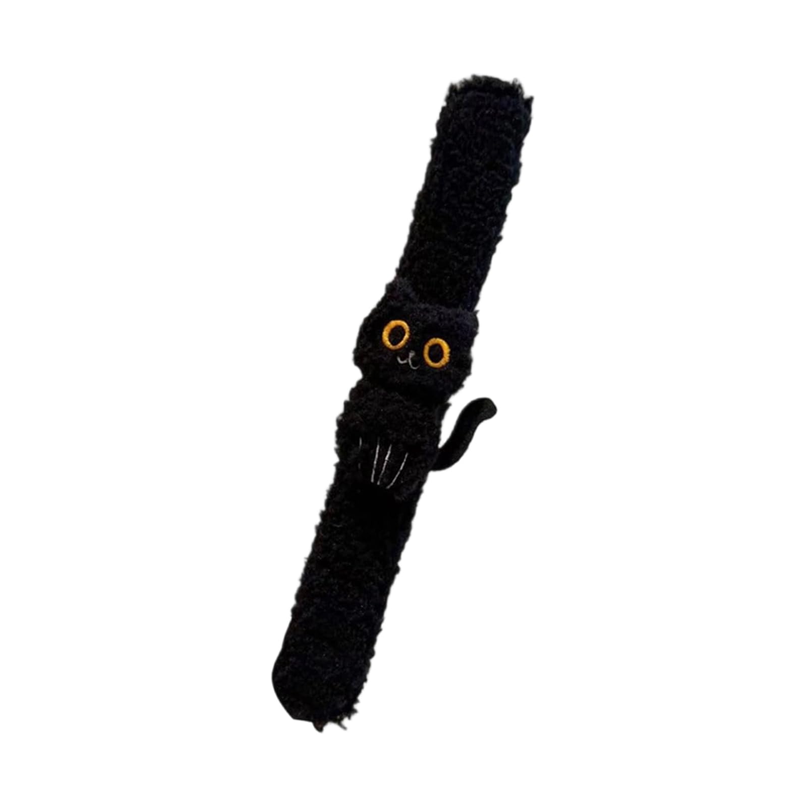 Tsophreniq Stretchy Halloween Wristbands Lovely Fleece Manifestation Pumpkin Bat Garnishes for Trick Otherwise Treat Costume Addons Lovely Elastic Wristbands