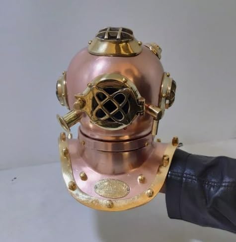Handmade Copper Mini Diving Helmet Perfectly Crafted 6 Inch Diving Helmet 6 Inch