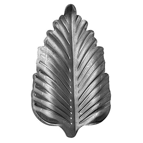 UHRIG Ornement en fer forgé, feuille de calla décorative forgée en acier, par exemple pour les grilles de fenêtres, les clôtures, les garde-corps, etc.
