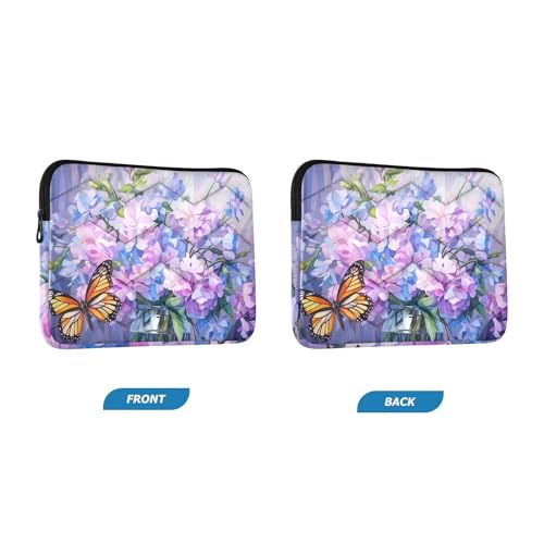 Funda para portátil 13-14 pulgadas impermeable con diseño flores miniatura 2