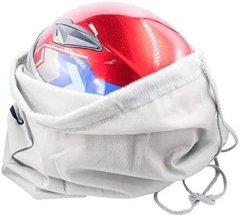 Motorcycle Helmet Bag Welding Hood Storage Carrying Bag for Riding Bicycle Sports Universal Tool Made of Nylon Cloth with Locking Drawstring (Silver 1pcs)
