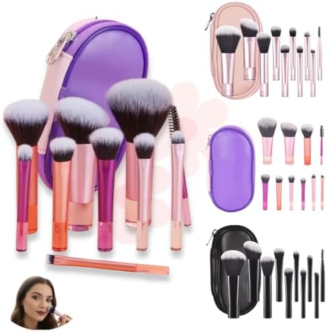 Pincel de Maquiagem - Kit 10 Pincéis de Maquiagem com Estojo Incl...