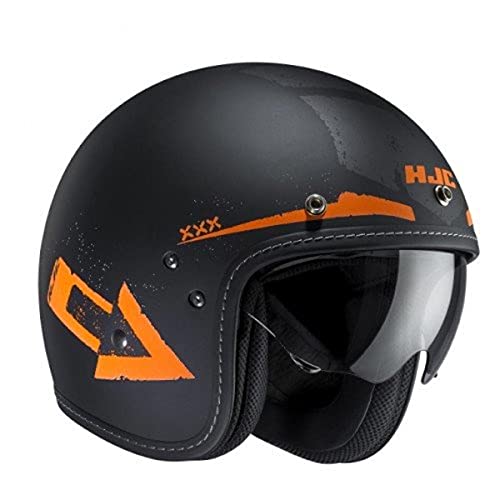 HJC Helmets 8804269860403 Helm, Tales Black/Orange, M