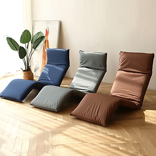 Floguor Folding Floor Gaming Chair 6-Position Adjustable Lounger Chair With Back Support Chaise Lounger Indoor For Adults Living Room Recliner For Gaming, Reading, Meditating 6087Gr #TOP4